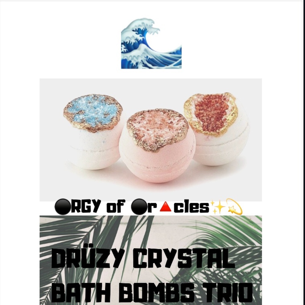 DRÜZY CRYSTAL BATH BOMBS TRIO